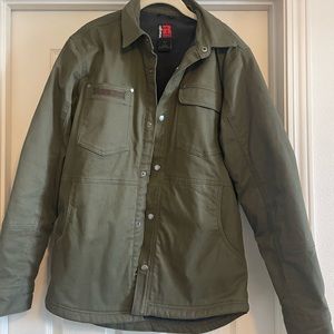 Wrangler shacket olive colored warm coat Riggs Workwear Shacket